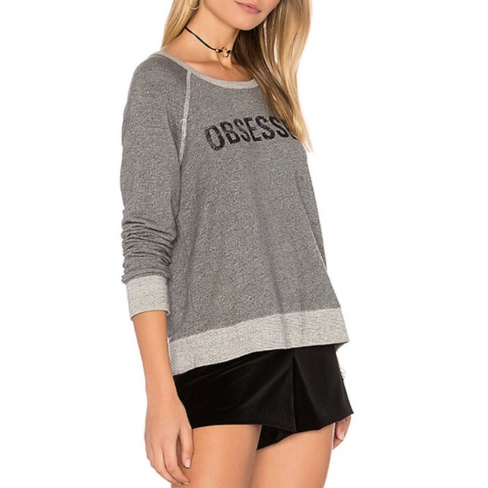 SUNDRY Obsessed Pullover in Heather Grey NWT Small
